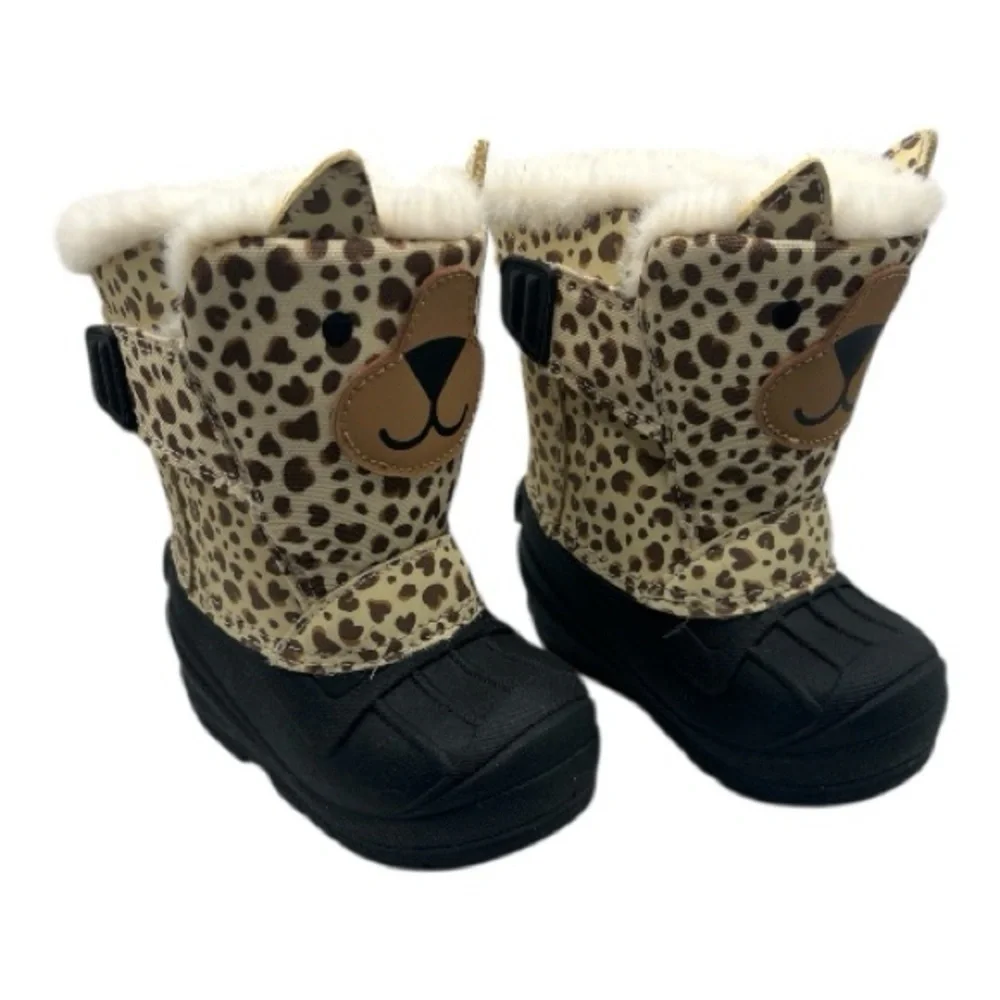 Cat & Jack Leopard Print Infant  Boots